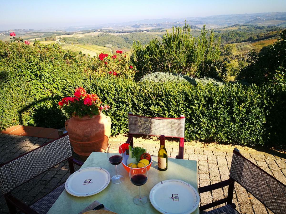 Castello Di Fulignano Soarzio Panoramic Apartment San Gimignano Kültér fotó